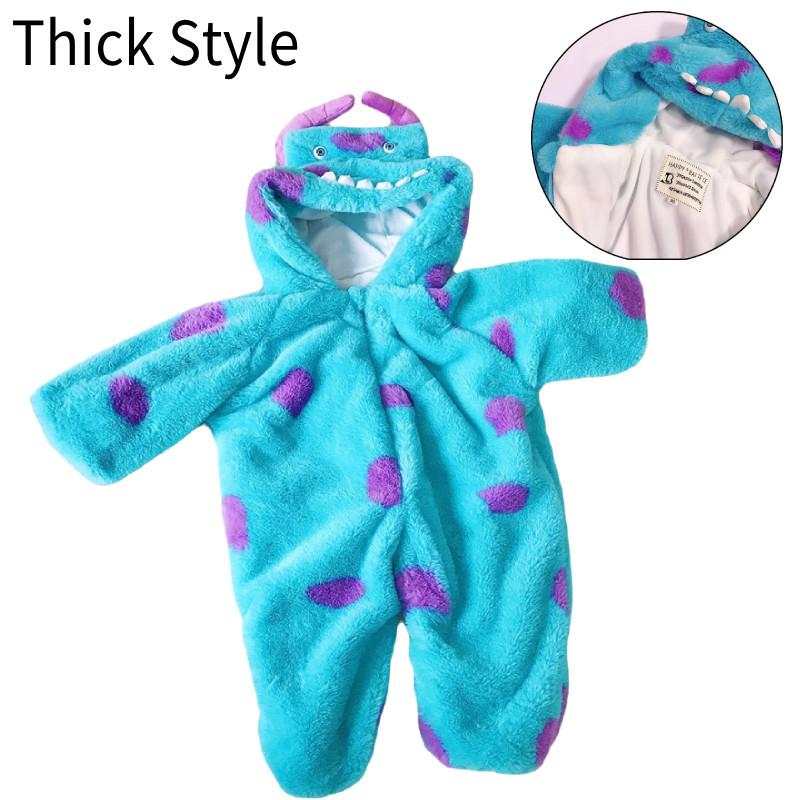 

Монстры Кигуруми Детский Университет Салливан Косплей Костюм Комбинезон На Молнии Хэллоуин Thick,120