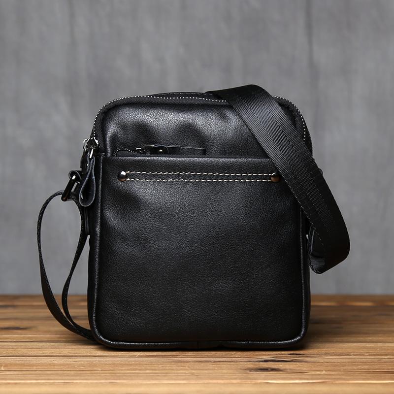 

NZPJ Genuine Leather Men s Shoulder Bag, Fashionable Top Layer Cowhide Crossbody Bag, Trendy Vertical Men s Bag Mobile Phone Bag чорний
