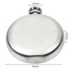 HILIFE Stainless Steel Alcohol Hip Flasks Russian Liquor Pot Round Whiskey Flask 5 Oz Wine Bottle Drinkware Accessories