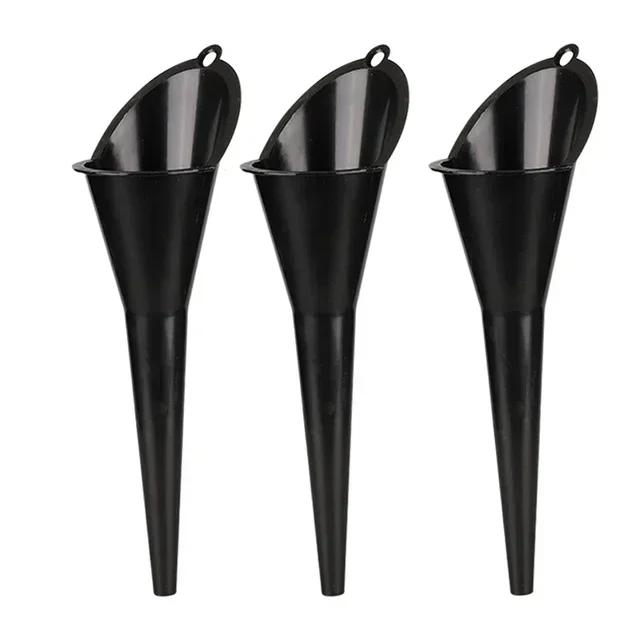1-3PCS Anti-splash Car Long Mouth Oil Fuel Filling Tools Plastic Engine Funnel Motorcycle Refueling Car Accessories