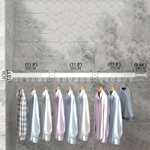 Retractable Cloth Drying Rack Folding Clothes Hanger Wall Mount Indoor Amp Outdoor Space Saving  Home Laundry Clothesline