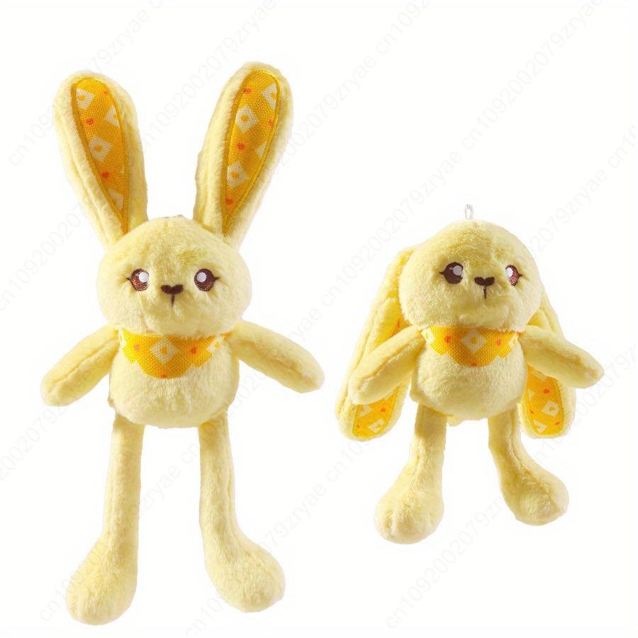 Youngsters Handheld Stick Plush Doll Toy, Adorable Plush Long-legged Rabbit Doll , Ideal Birthday/Christmas/Thanksgiving Gift