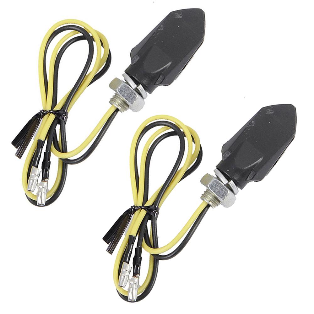 Motorcycle Turn Signal LED Lights High Brightness Autocycle Turn Signal Indicators Bulb Motorbike Amber Blinker Strobe Lamp