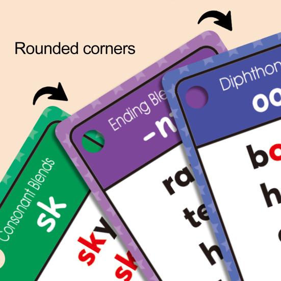 46024 Sets Phonics Word Cards 117 Sound Groups 900+ Rhyming Words Toddlers