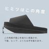 Alphax Men's Sliet Open-Toe Indoor Core Training Slippers, Sizes 25.0-27.0cm, Black, Front-Opening, for Core Training