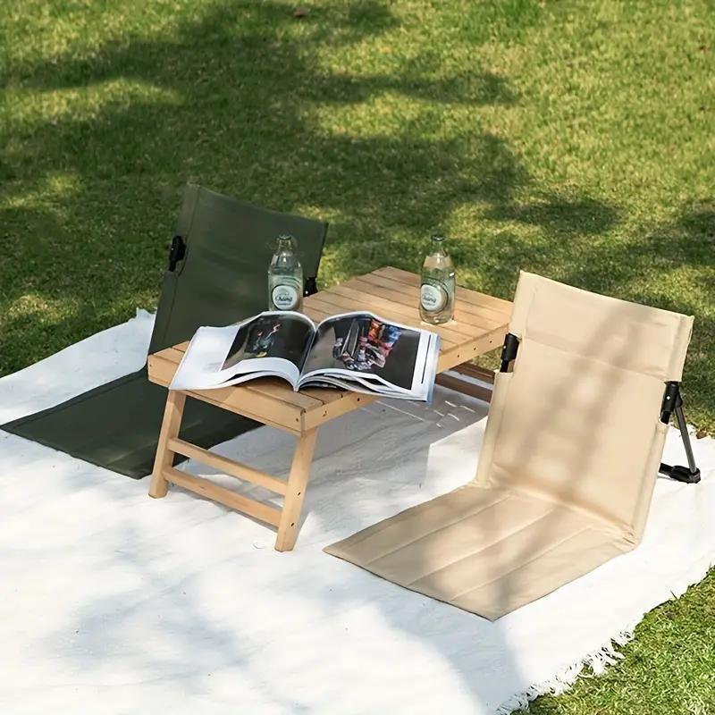 Foldable Camping Chair Outdoor Garden Park Single Lazy Chair Backrest Cushion Picnic Camping Folding Back Chair Beach Chairs