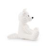 Apricot Lamb Corduroy Arctic Fox Plush Toy for Kids, Soft and Cute, Fluffy Corduroy Arctic Fox for Girls and Boys, 20cm