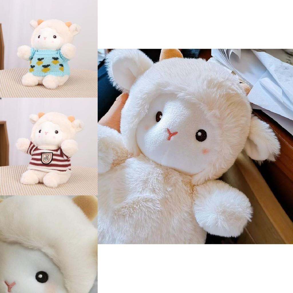 Fluffy Long-haired Sheep Stuffed Toy Ideal For Children And Friends' Gatherings
