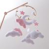 Baby Cloud Mobile for Crib Handmade Felt Nursery Decor with Stars Moon Soft Stroller Hanging Toy Gift for Boys Girls