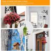 1Pcs Metal Hanging Basket Wall-Mounted Plant Hook Outdoor Garden Lawn Flower Pots Wall Decoration Plant Brackets Home Wall Decor