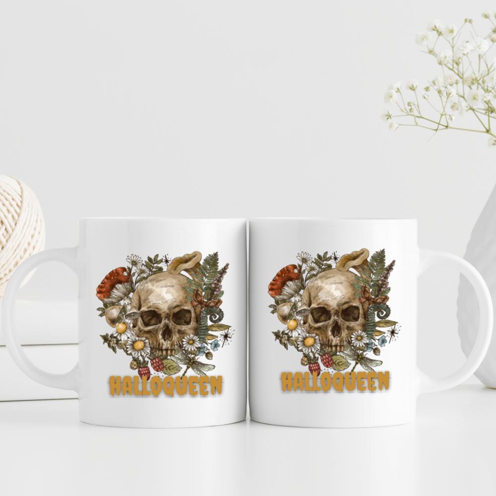 1pc 3A grade 11 oz skeleton Novelty ceramic coffee mug for room Halloween decoration Birthday Christmas Holiday gift for Friends