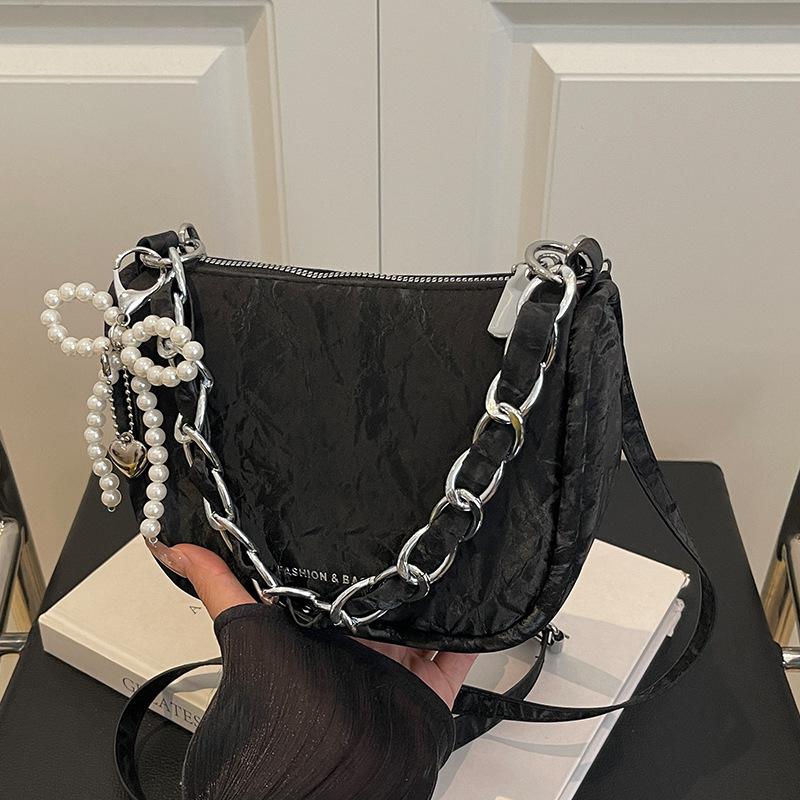 High-end Niche Bag, Fashionable Crossbody Bag, Single-shoulder Saddle Bag
