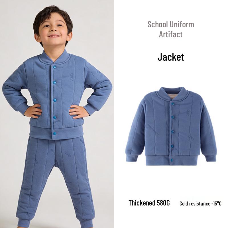 Teen School Uniform Essential: Three-Layer Wool Lining, Warm Winter Jacket for Boys & Girls.