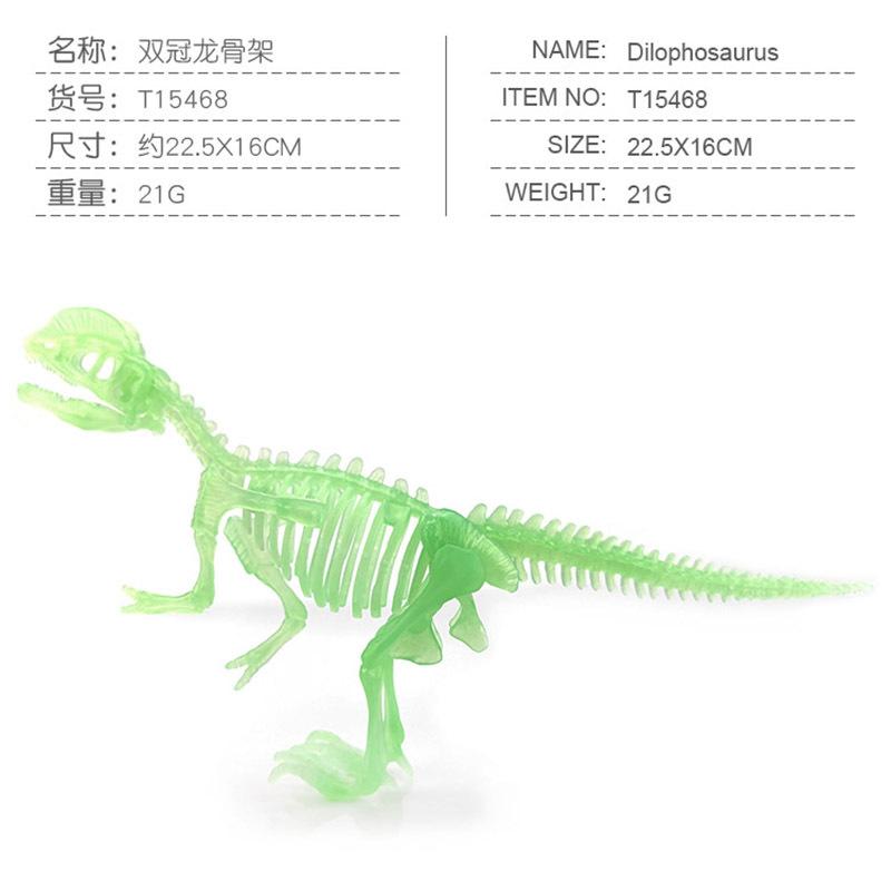 Archäologische Ausgrabung von Dinosaurierskelett-Fossilien, Leuchtendes Skelett, Tyrannosaurus, Morinda, Mosasaurus, Zusammenbaubare Verzierungs-Spielzeuge
