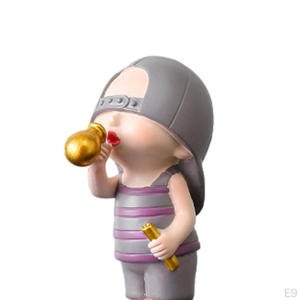 Chic Cartoon Figurine Sculpture Ornament Miniature Statue Bookshelf Crafts