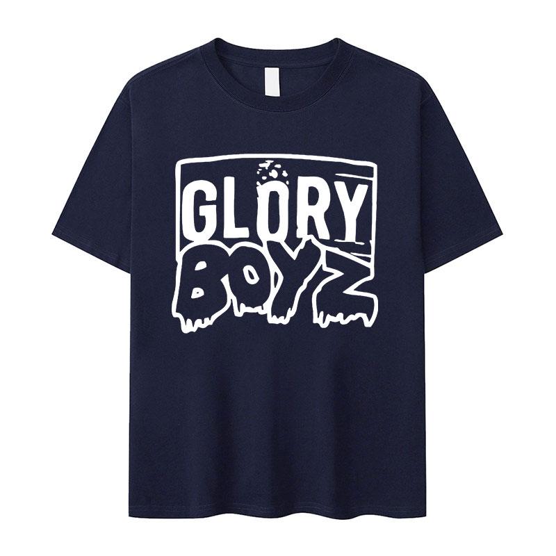 Rapper Chief Keef Glory Boyz Maglietta Unisex in Cotone a Manica Corta Unisex Vintage Hip Hop Y2k T-shirt Estate 2026 Nuova T-shirt