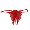 Dámské Kalhotky Krajka Otevřený rozkrok Průhledný Mašlička Dekor Jednobarevná Tanga G-string Dáma Nízký pas Tenké Intimní Dámské Spodní prádlo