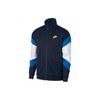 Nike Stand Collar Spliced Colorblock Training Fitness Jacket Men Outerwear Dark-Blue AJ5322-451