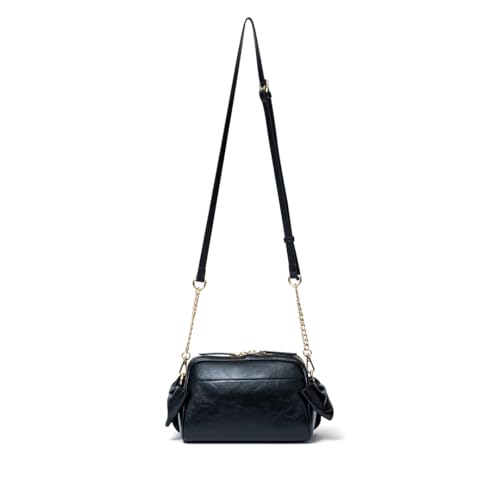 JILL STUART Pecot Shoulder Bag, Women's, Ribbon Design, Feminine, Vintage Style, JSLH5ES1, Black