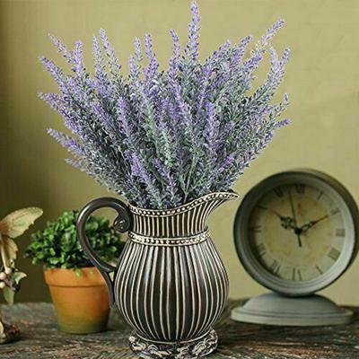 Ramo de Flores de Lavanda Artificiais Plantas Falsas DIY Decoração de Casa Casamento