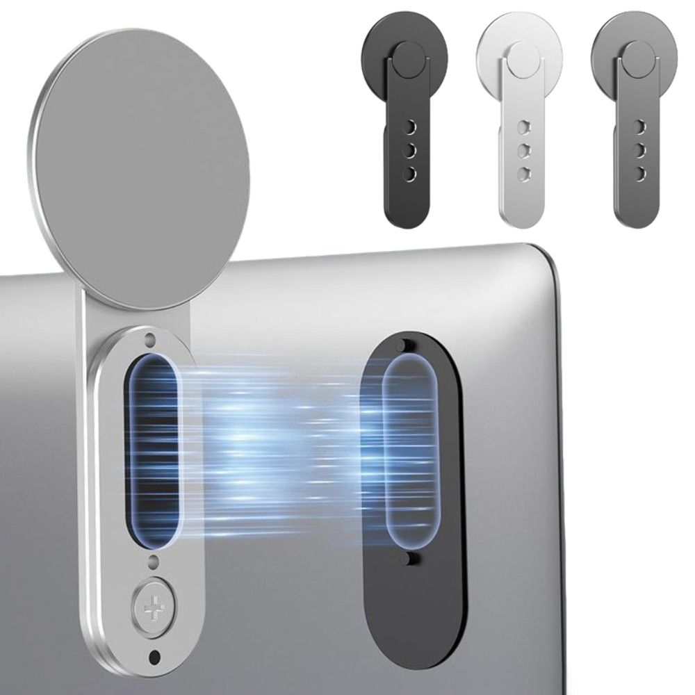 Foldable Extension Bracket Monitor Side Mount Phone Stand Magnetic Phone Holder  for Laptop