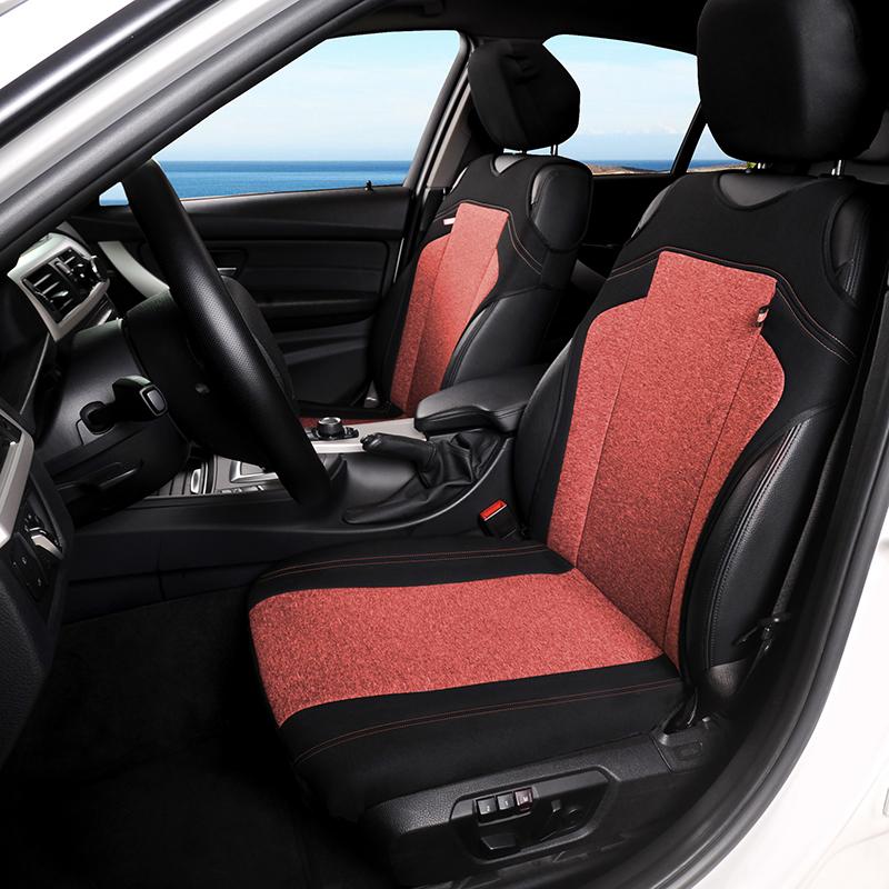 Autoyouth T-shirt Breathable Car Front Seat Cover Premium Double Seat Cover Car Seat Comfort Vest Seat Cover Car