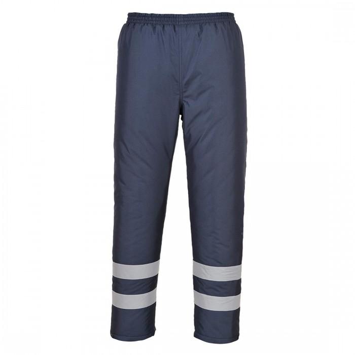 Calça masculina de inverno com forro Iona Lite da Portwest XL azul-escuro