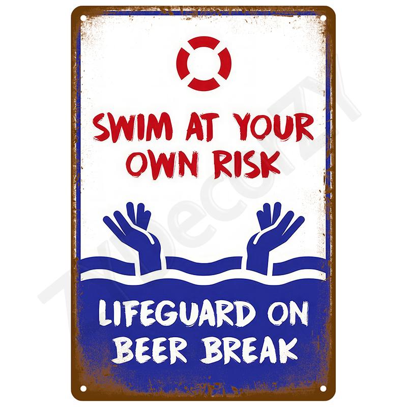 Vintage Metallschilder Blechschild Poster Man Cave Bar Retro Wandkunst Wandbild Outdoor Haus Badezimmer Heimzimmer Dekorationen Dekor