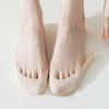Damskie Letnie Cienkie Skarpety Stopki z Podwójnym Ściągaczem Niskie Niewidoczne Skarpety Antypoślizgowe Jedwab Lodowy Połowy Długości dla Kobiet