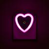 Light Sensor LED Heart Shaped US Plug-in Night Lamp for