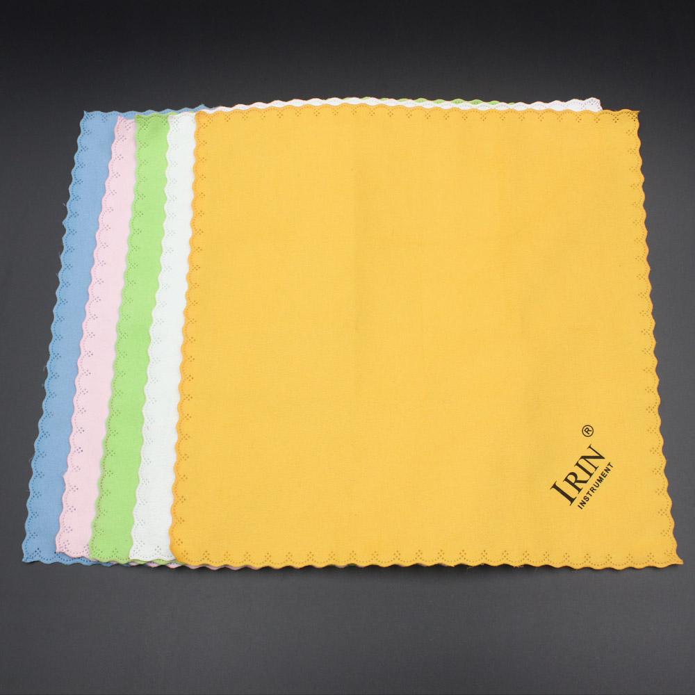 5pcs Microfiber Cleaning Polishing Polish Cloth for Musical Instrument Guitar Violin Piano Trumpet