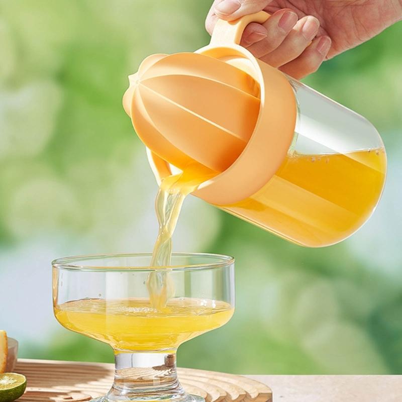 Citrus Juicer Manual Handheld Squeezer for Lemon Limes and Tangerines with Comfortable Grip Handle 280/450ml Capacity