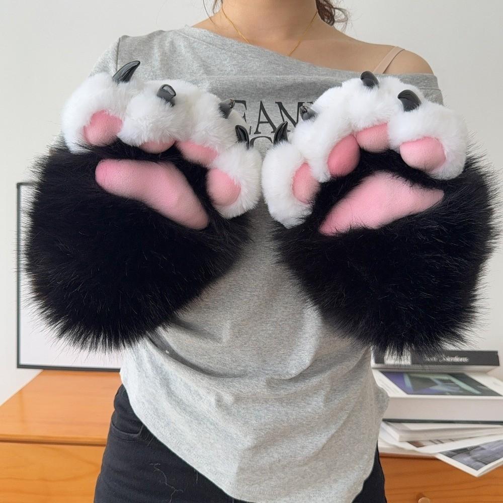 Moufles Épaisses Griffe de Chat Sifflantes Gant Cosplay Nouveau Gant Poilu Accessoires