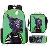 Toilet backpack European and American retro schoolbag fourth grade bag sketch large capacity portable bag