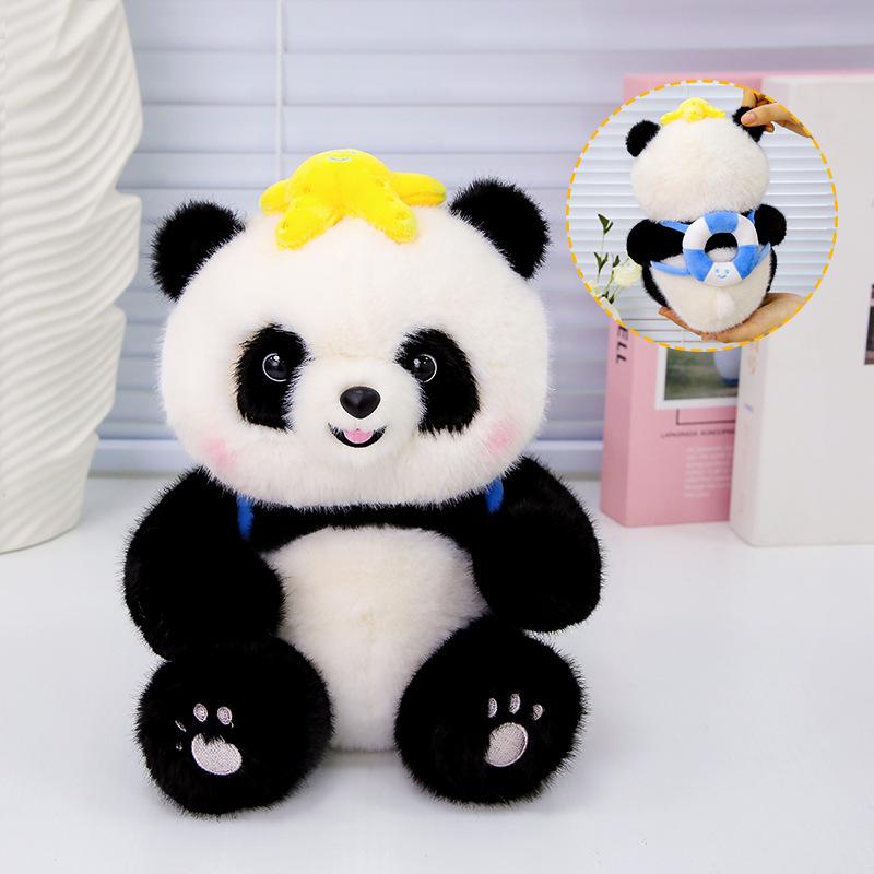 Cute Panda Doll Simulation Plush Doll Throw Pillow Souvenir Birthday Gift