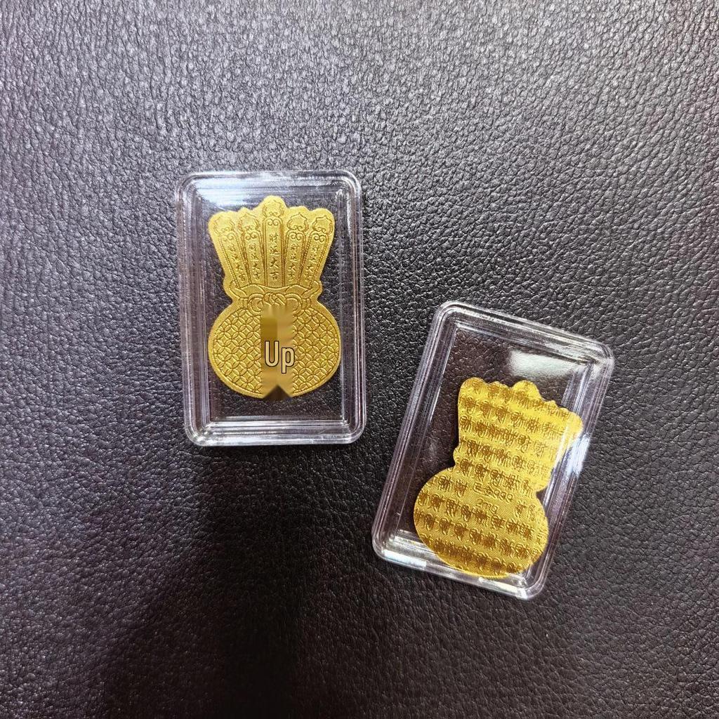 Gold Mobile Phone Sticker 999 Pure Gold - Prosperity & Wealth Charm Gift