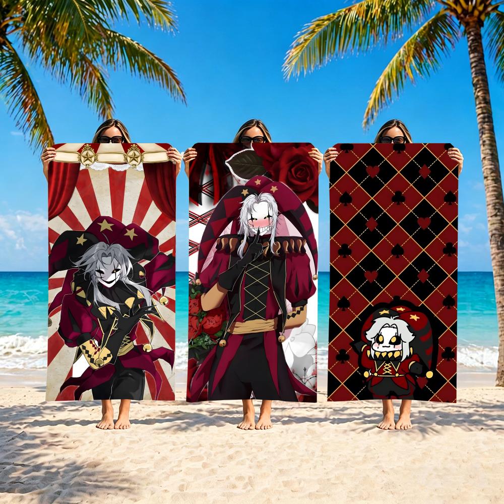 Kunst Der Zirkus Narr Pierrot Handtuch Handtuch Weich Pool Geschenk Für Reise Fitnessstudio Dusche Camping Schnelltrocknend Sport Große Strandtücher