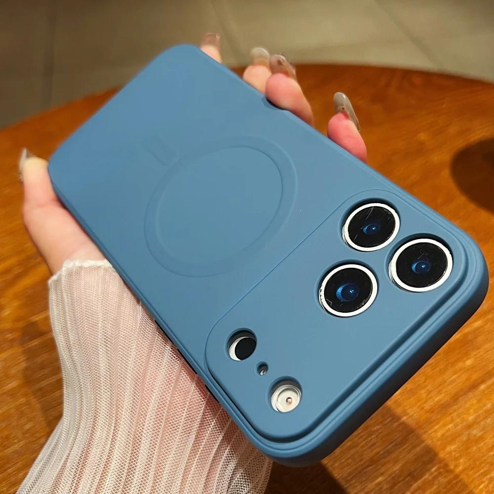 Flüssigsilikon Magnetische Magsafe Hülle Für iPhone 17 Air 16 15 14 13 12 11 Pro Max Plus 13 Mini Kabelloses Laden Stoßfeste Abdeckung