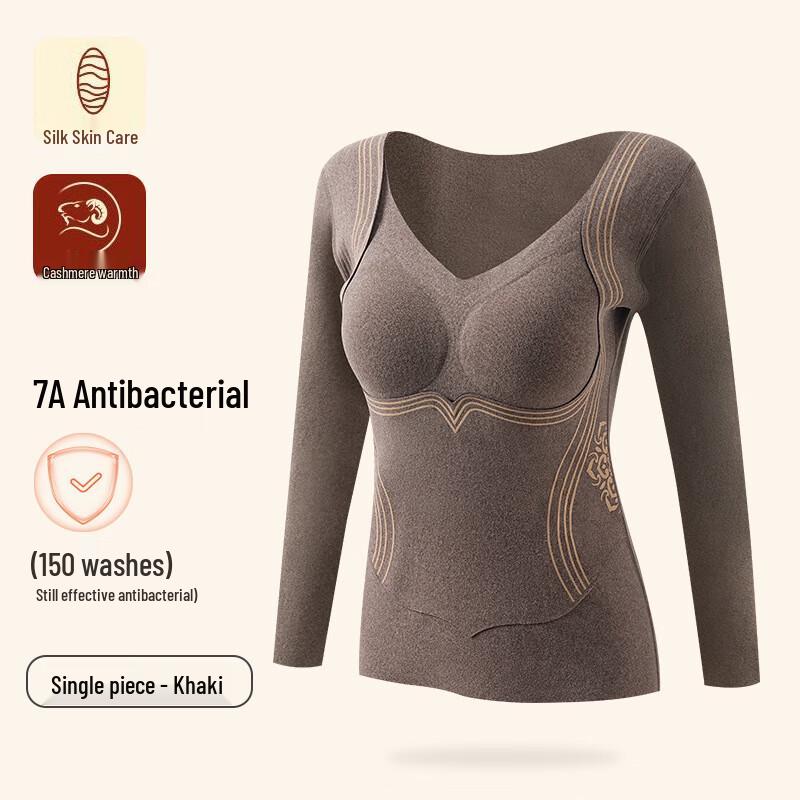 Женский термофлисовый топ Muqingqing с нагрудной чашкой L-XXL