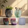 Silicone Church Window Mold Reusable Craft Tool For Resin Planter Jewelry ContainerDetailed Emboss Design Easy Demolding