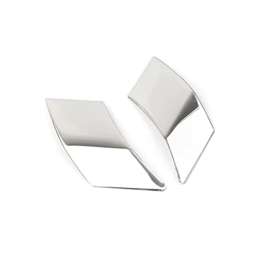 2Pcs Chrome Front Door Side Window A Pillar Cover Trim For Toyota RAV4 2019-2024