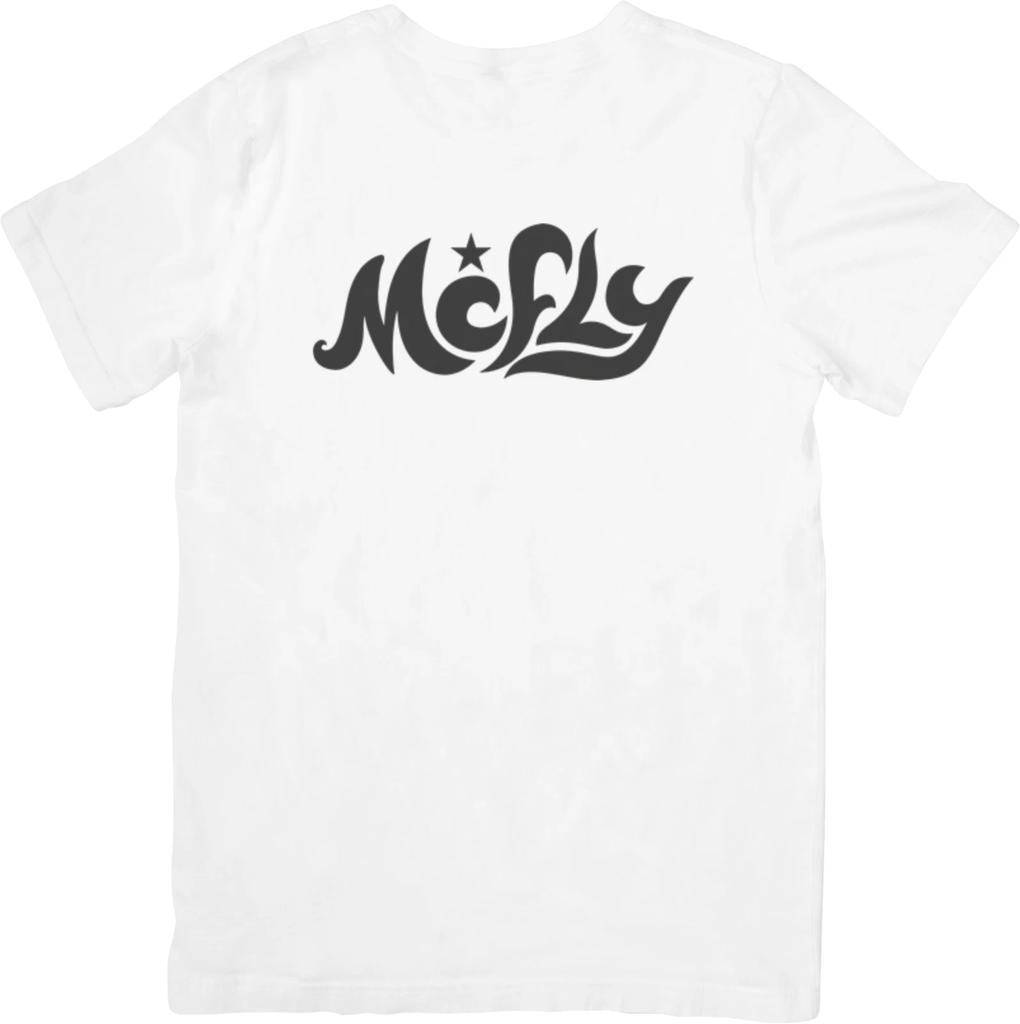 McFly Music Unisex Fit for Men & Women Quality Cotton T-Shirt White.