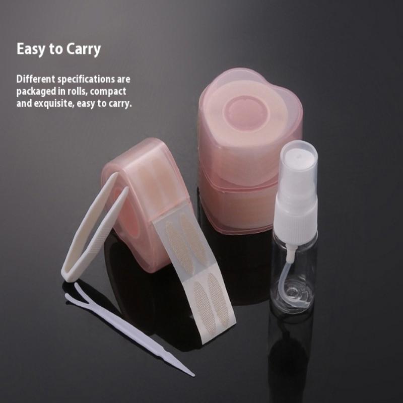 360Pcs/Roll Skin Tone Invisible Tapes Double Stickers Eye Makeup Supplies For Hooded Eyes Lifter Strips Traceless Tape Adhesive