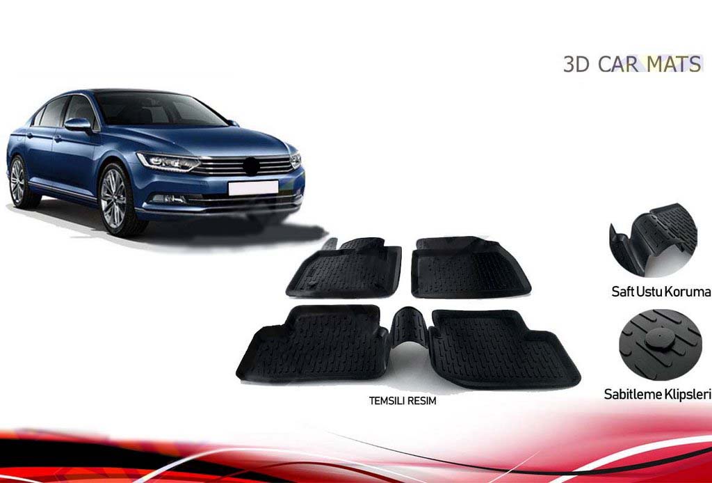 

Гумові килимки (4 шт, Niken 3D) для Volkswagen Passat B8 2015-2023 рр.