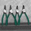 ABUL-TUOSEN 4Pcs Circlip Pliers Set 7Inch Long Nose Plier Staight Bent Plier Inner Outer Retaining Snap Ring Remover Tool