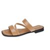 Women's 2024 Retro Square Toe Beach Sandals