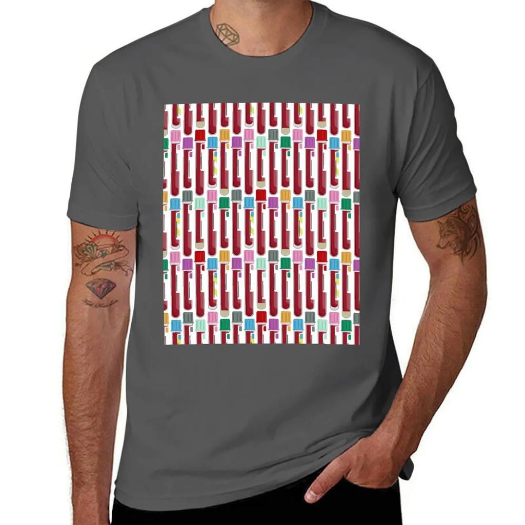 Phlebotomy Blood Tubes T-Shirt essential t shirt anime cotton man t-shirts mens graphic t-shirts hip hop
