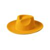 Europe, America autumn and winter new fashion simple wool felt wide brim jazz hat women's casual concave thermal top hat tide