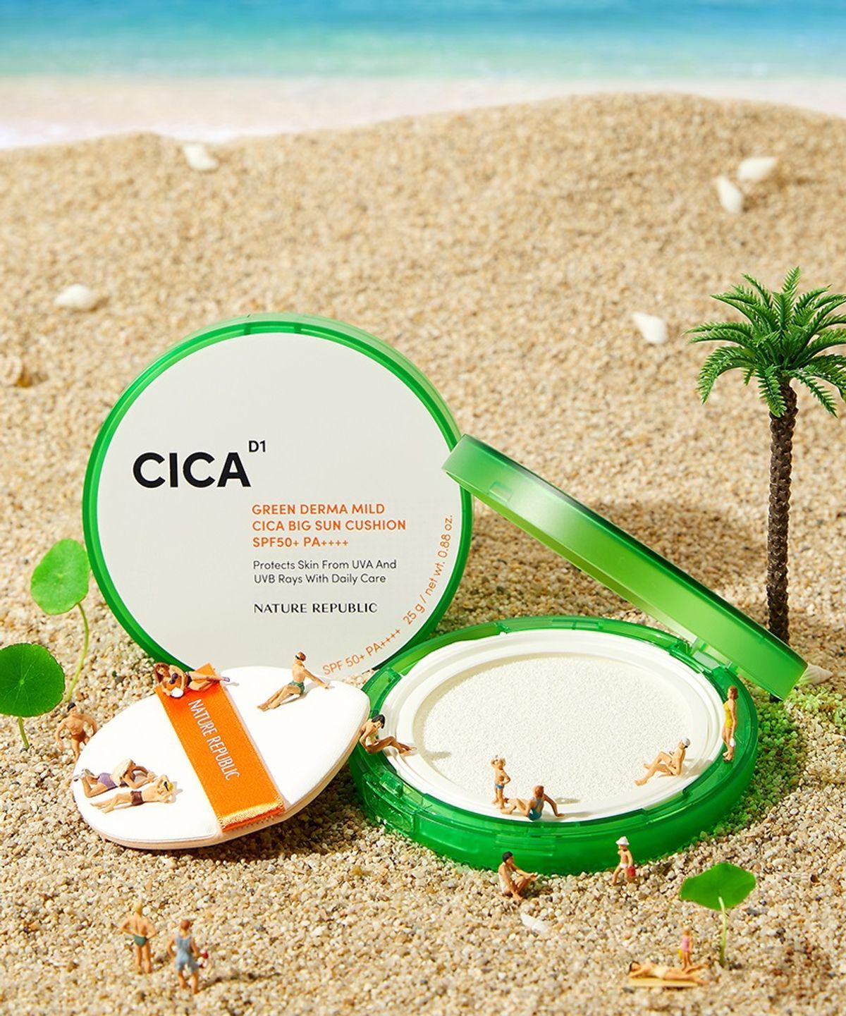 Green Derma Mild Cica Big Sun Cushion SPF50+PA++++