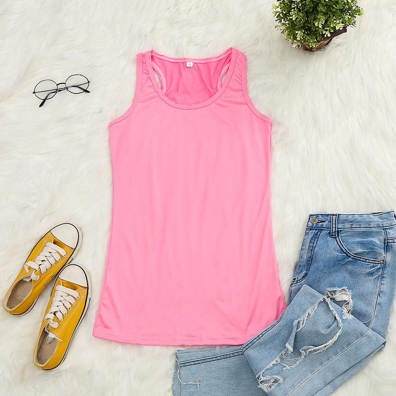 Camiseta sin mangas en forma de I de verano para mujer europea y americana 2024